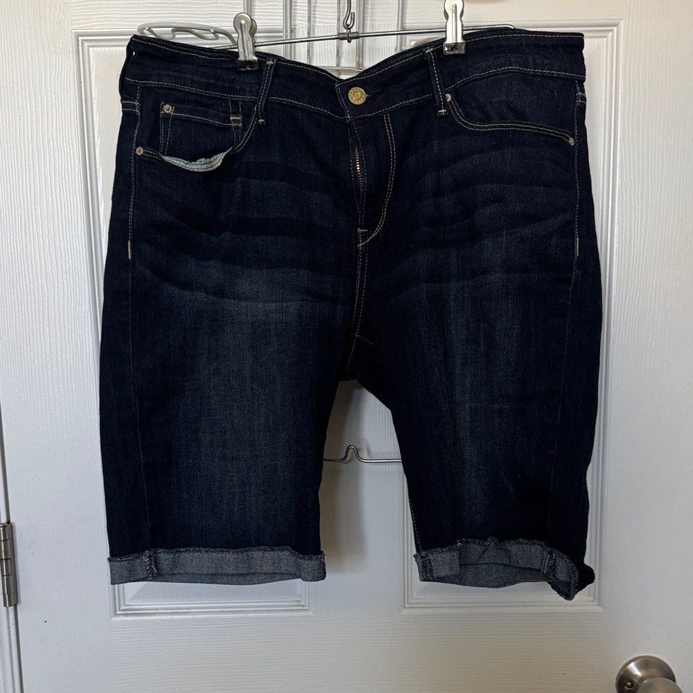 Signature by Levi Strauss Dark Blue Denim Shorts